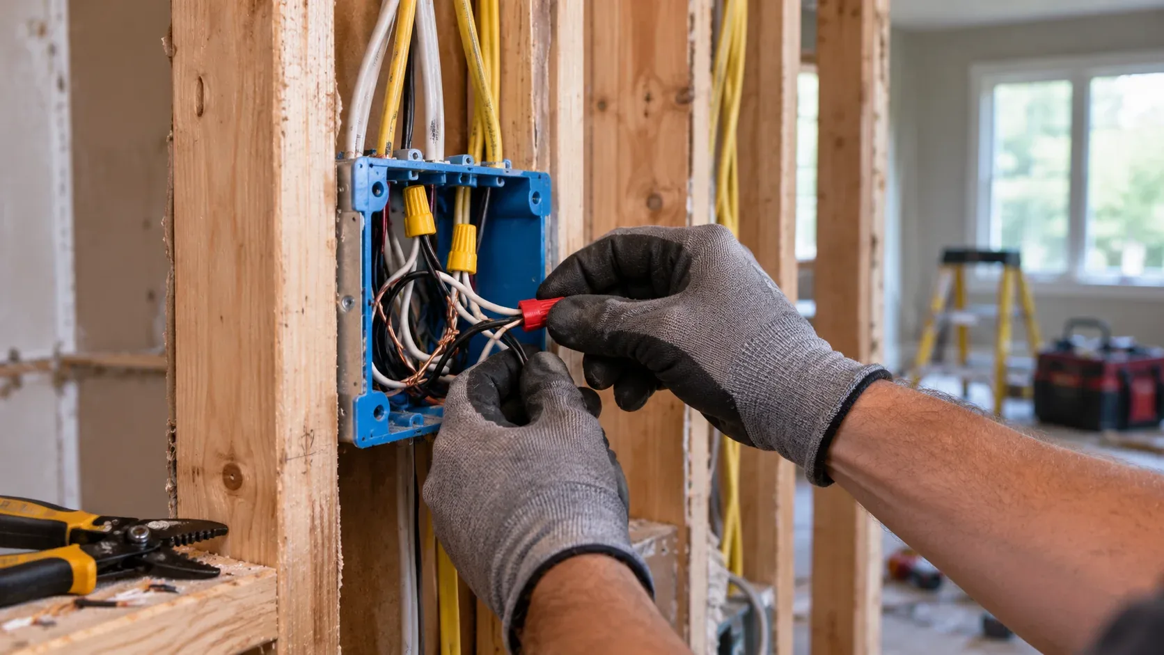Wiring and rewiring service in an Ancaster home