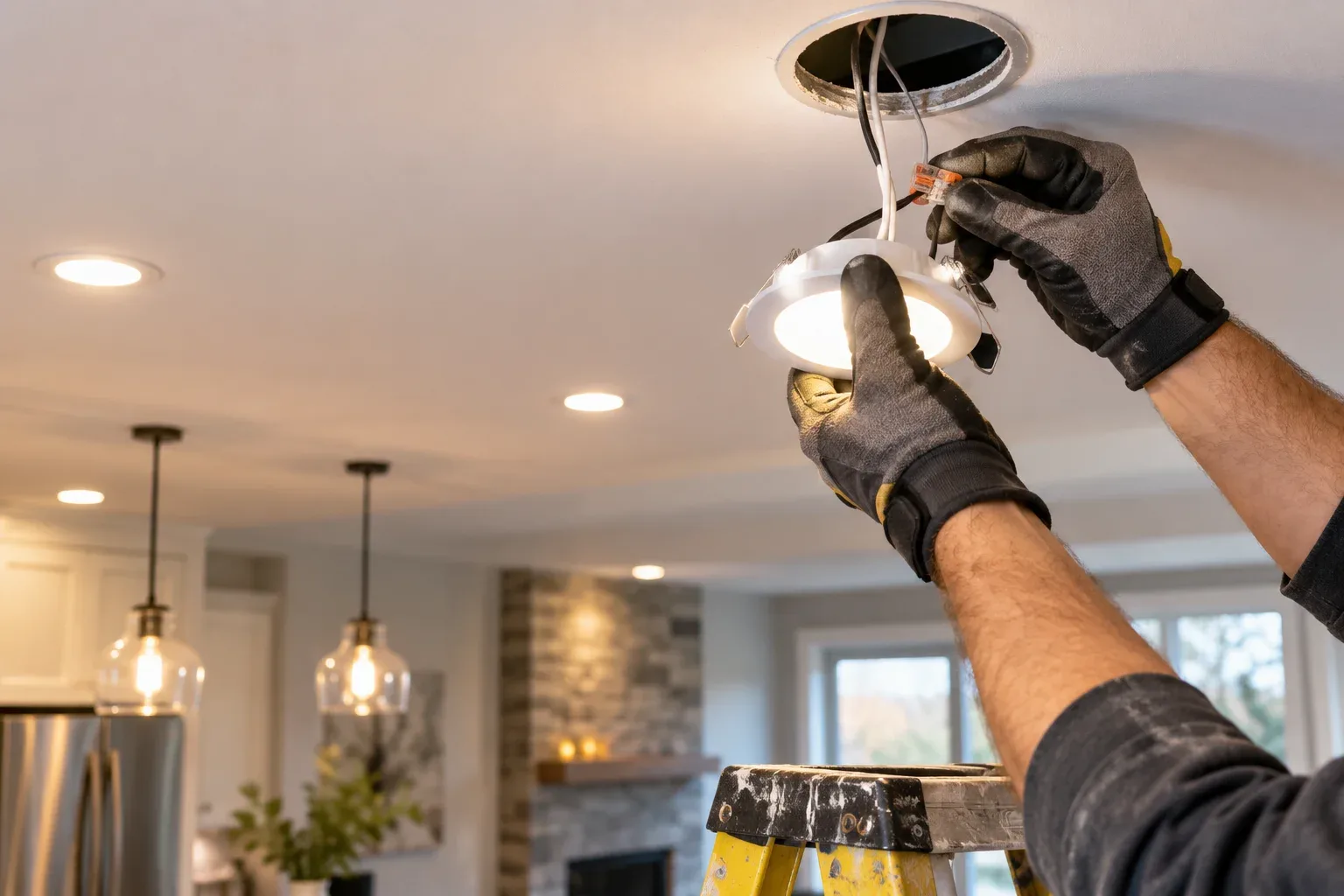 Residential lighting installation in Ancaster