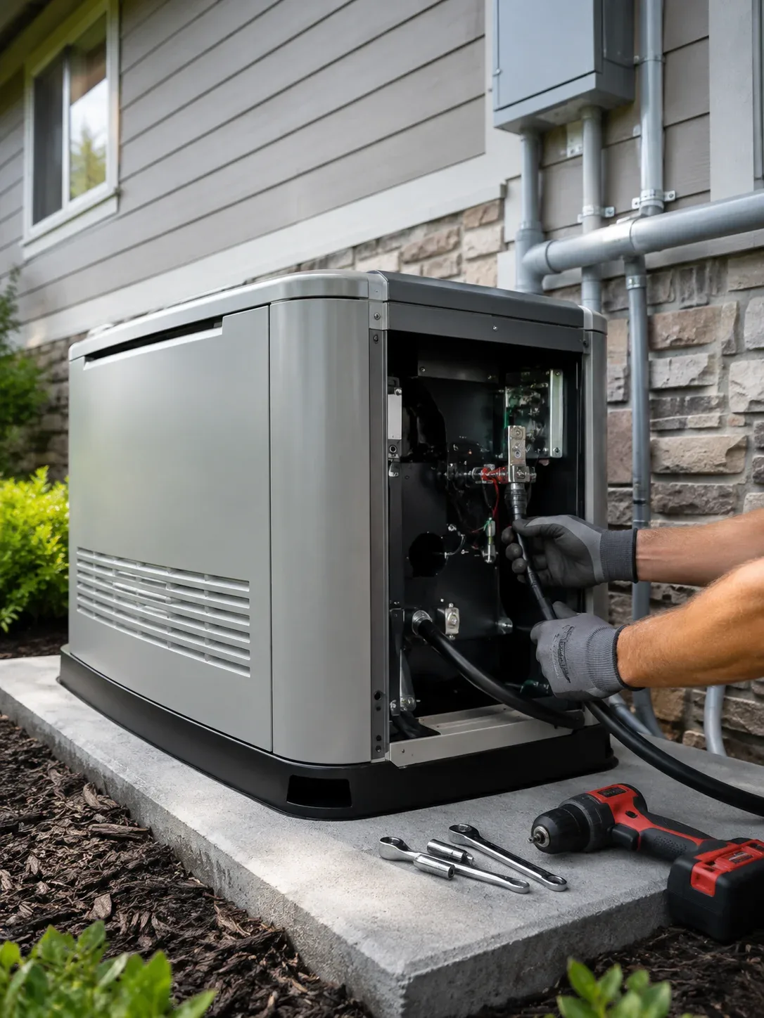 Residential generator installation in Ancaster
