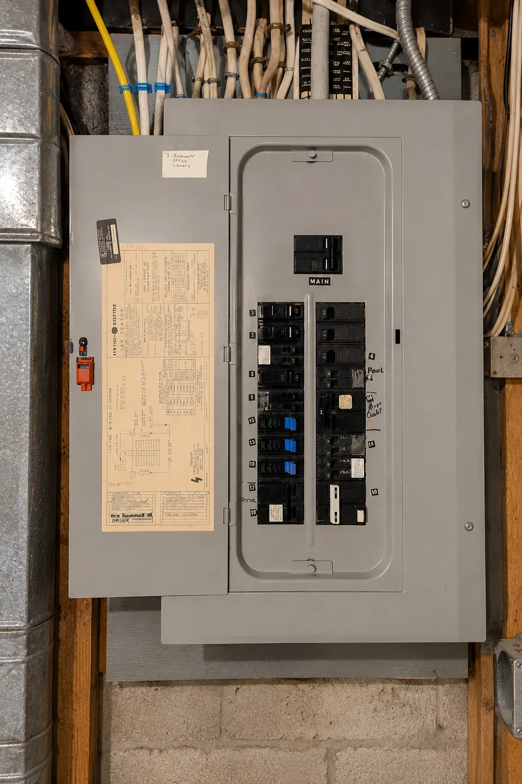 Residential 100 amp electrical panel